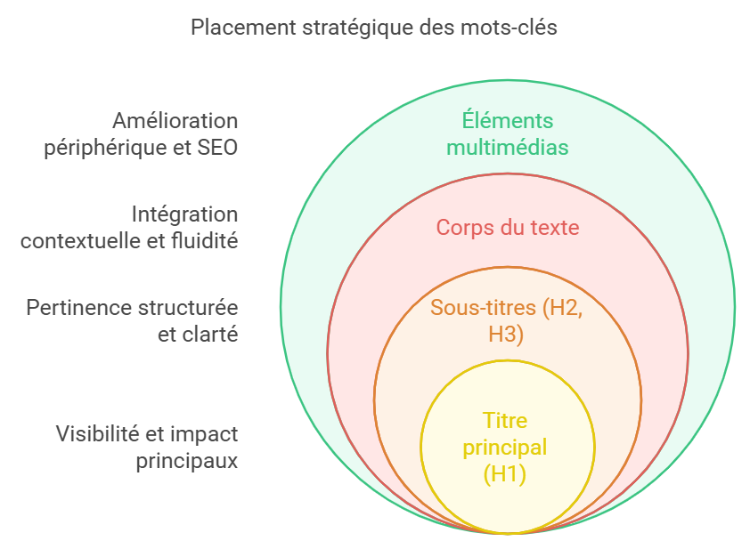 Placement stratégique dans le contenu